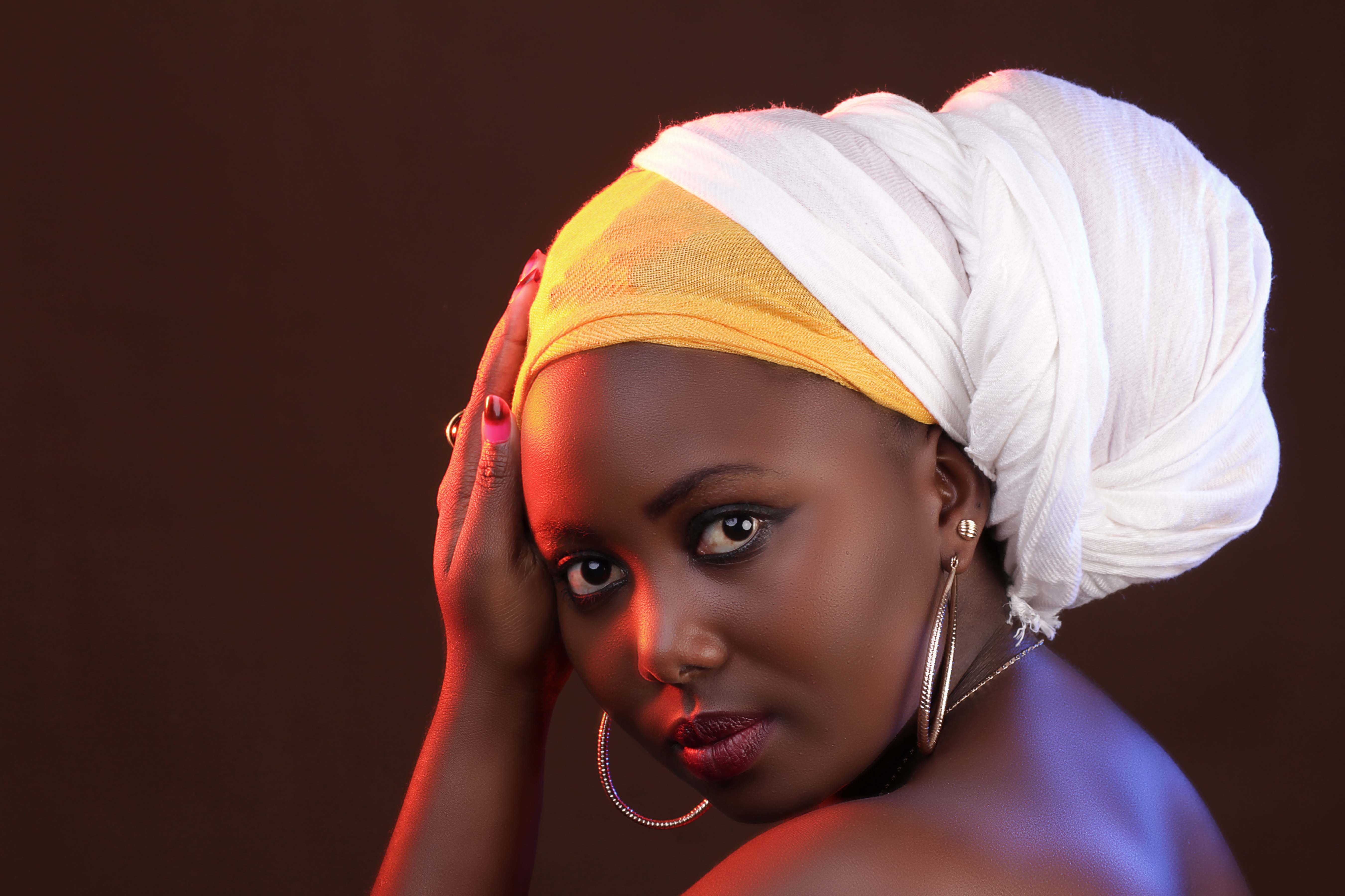 Kanga Leso Headwrap Kenyan African Head Gear 