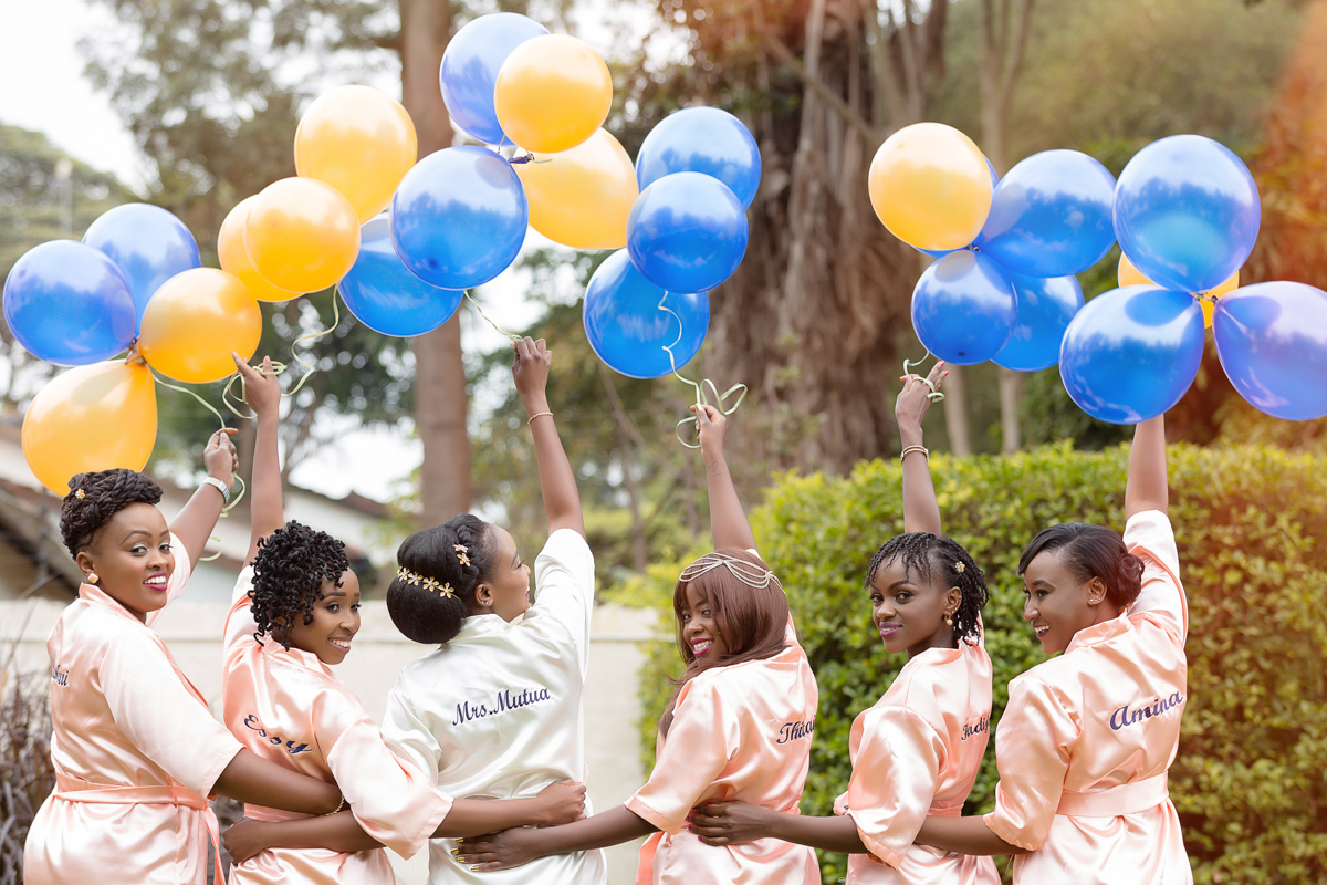 Kenyan Best Getting Ready Robes - Antony Trivet Weddings Photography