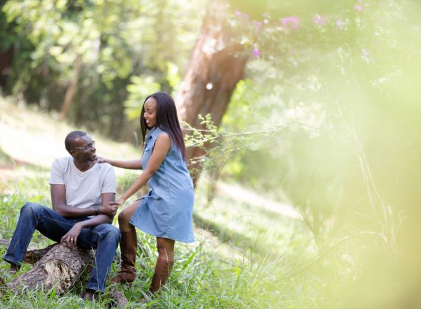 Nairobi Arboretum Couple Engagement Outdoor On Location Shoot