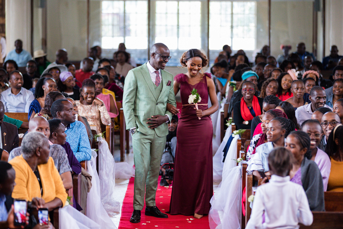 Kenyan Wedding Church Ceremony Bridal Party Aisle Processional By Antony Trivet Luxury Lifestyle Weddings